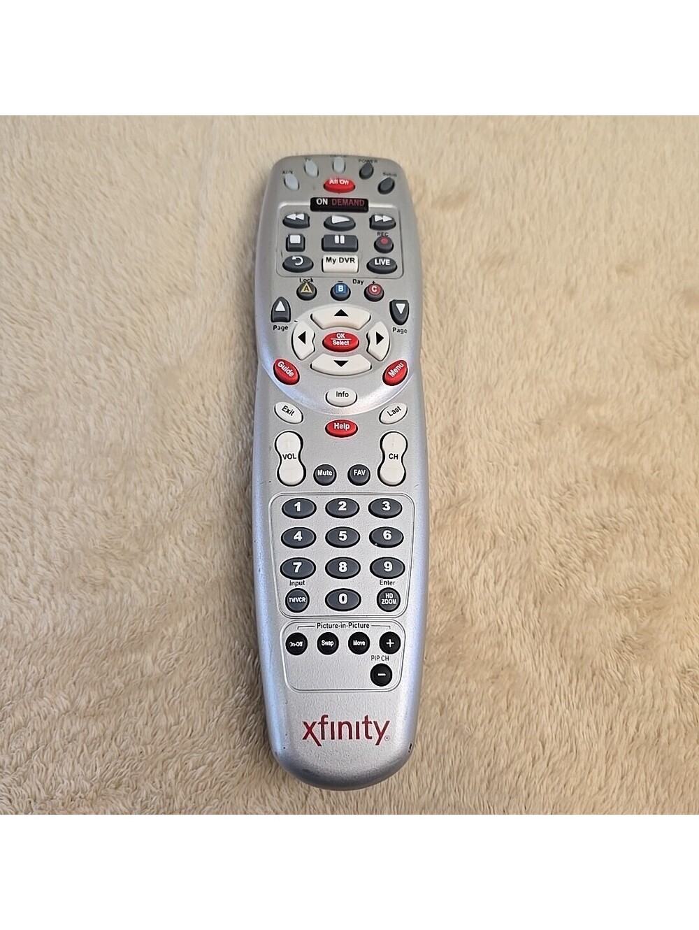 Xfinity 1067CBC4-0001-R Cable Box Remote Control